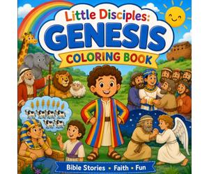 Little Disciples: Genesis Coloring Book: Simple Bible Story Coloring Pages for Kids Ages 3-8