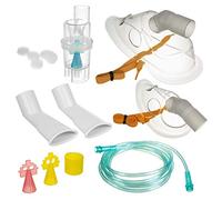Little Doctor LD-SET1+2 Set di accessori per inalatore, set di inalazione, maschere, nebulizzatore, cavo, filtro, punte nasali