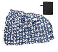 Little Dogs Deep Blue Outdoor Bike Cover impermeabile per moto