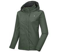 Little Donkey Andy - Giacca impermeabile da donna, leggera, antivento, impermeabile, per escursioni, viaggi, Donna, A9.olive militari, Small