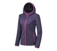 Little Donkey Andy Giacca leggera da donna con cappuccio Softshell per corsa, viaggi, escursionismo, antivento, idrorepellente, viola, taglia XS