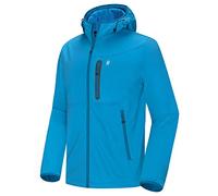 Little Donkey Andy Giacca leggera da uomo con cappuccio Softshell per corsa, viaggi, escursionismo, antivento, idrorepellente, taglia XXL