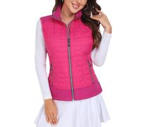 Little Donkey Andy - Piumino/gilet leggero da donna, caldo, senza maniche, per escursionismo, viaggi, corsa e golf, colore: rosa, XL
