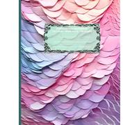 LITTLE DRAGON Cockatrice Feathered Reptile *COMPOSITION NOTEBOOK JOURNAL DIARY ART SKETCH BOOK Draco Serpent Dinosaur Naga Coatl Pink Jewel Stained ... OFFICE SUPPLY*Homeschool College University