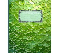 LITTLE DRAGON Salamander Reptile *COMPOSITION NOTEBOOK JOURNAL DIARY ART SKETCH BOOK Draco Serpent Dinosaur Naga Coatl Amphibian Jewel Stone Stained ... OFFICE SUPPLY*Homeschool College University