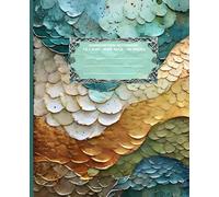 LITTLE DRAGON Winged Reptile *COMPOSITION NOTEBOOK JOURNAL DIARY ART SKETCH BOOK Draco Serpent Dinosaur Naga Coatl Bejeweled Jewel Stone Stained Glass ... OFFICE SUPPLY*Homeschool College University