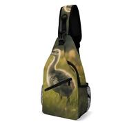Little Duck in The Field Borsa a tracolla a tracolla Zaino a tracolla casual Zaino sportivo da viaggio per escursionismo per donna uomo