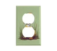 Little Duck with Blue Eyes Piastra interruttore durevole in acciaio inox coperture elettriche infrangibili bordo moderno duplex decorativo piatto da parete per camera da letto cucina casa