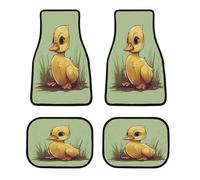 Little Duck with Blue Eyes Tappetini per auto personalizzati, antiscivolo, anteriori e posteriori, classici per tutte le stagioni, battitacco universale per SUV, furgoni, berline, camion, set da 4