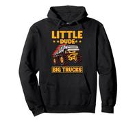 Little Dude Big Trucks Monster Truck Felpa con Cappuccio