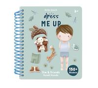 Little Dutch 126331 - Libro con adesivi Dress me up - Forest Friends