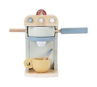 Little Dutch 7081 - Macchina da caffè in legno FSC con accessori, colore: menta