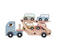 Little Dutch 7095 - Trasportatore auto in legno FSC con 4 auto