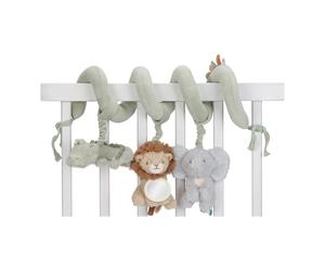 Little Dutch Activity Spirale da gioco Safari Friends, giocattolo per passeggino per bambini dalla nascita, unisex, verde