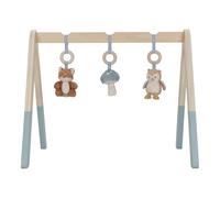 Little Dutch Baby Gym - Arco da gioco trapezoidale in legno con ciondolo blu - Forest Friends
