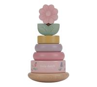 Little Dutch Fairy Garden 7342 - Anello in legno FSC con torre impilabile, colore: rosa