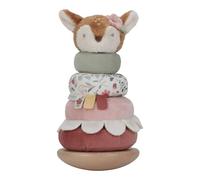 Little Dutch Fairy Garden 9022 - Anello in legno FSC con torre impilabile, colore: Rosa