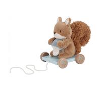 Little Dutch Forest Friends Pull Along Squirrel giocattolo trainabile 18 m+ Blue 1 pz