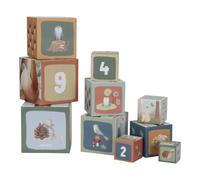 Little Dutch Forest Friends Stacking Blocks cubi per bambini 18 m+ Blue 10 pz