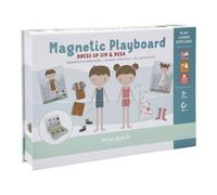 Little Dutch Scatola da gioco magnetica - Gioco di apprendimento magnetico - Sviluppo delle capacità motorie e dell'immaginazione - per bambini a partire dai 3 anni - Dress Up Jim & Rosa