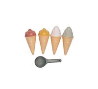 Little Dutch Set di stampi per sabbia, 9 pezzi, vintage, giocattolo da spiaggia