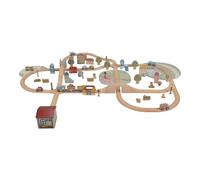 Little Dutch 2540 Set ferroviario in legno XL con binari e accessori