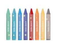 Little Dutch Waskrijt driehoekig voor kinderen/peuters 8 stuks - Jim & Friends