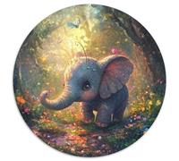 Little Elephant 1000 Piece Jigsaw Puzzle For Adults Educational Games Stress Relief Puzzle Cultivate The Spirit of Teamwork for Men, Women, Elders, Seniors 1000pcs (67.5x67.5cm)