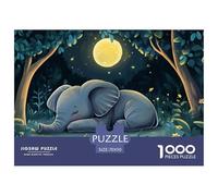Little Elephant 1000 Piece Jigsaw Puzzle For Adults Family Challenge Toys Stress Relief Puzzle Exercise The Memory of The Brain for Adults And Kids, Age 12 Years Up 70x50cm/1000pcs