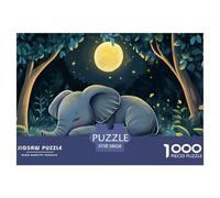 Little Elephant 1000 Pieces Jigsaw Puzzles For Adults Challenging Game Stress Relieving Entertainment Cultivate The Spirit of Teamwork for The Whole Family, Gifts for Women, Gifts for Men 38x26cm/100