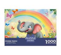 Little Elephant 1000 Pieces Jigsaw Puzzles For Adults Educational Games Stress Relieving Entertainment Cultivate The Spirit of Teamwork for The Whole Family, Gifts for Women, Gifts for Men 38x26cm/10