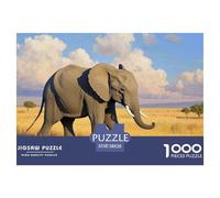 Little Elephant 1000 Pieces Jigsaw Puzzles For Adults Family Challenge Toys Stress Relieving Entertainment Cultivate The Spirit of Teamwork for Family Decorations 38x26cm/1000pcs