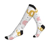 Little Elephant Calze Compressione Corsa Calzini Uomo Calze A Compressione Per Trekking Lavoro Escursioni 50Cm