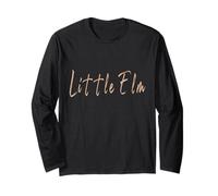 Little Elm Texas Vintage design elegante Maglia a Manica