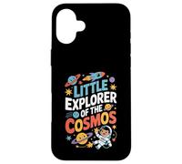 Little Explorer Of The Cosmos Cute Space Planet Art Custodia per iPhone 16 Plus