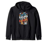 Little Explorer Of The Cosmos Cute Space Planet Art Felpa con Cappuccio
