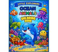 Little Explorers: Ocean Animals: Coloring Book, Bilingual English & Spanish / Libro para colorear