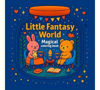 Little Fantasy World: Coloring Book for Adults and Teens Featuring Magical World and Cute Cozy Moments for Relaxation