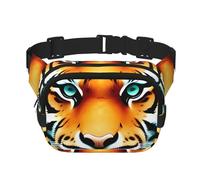 Little Fat Tiger Head Marsupio regolabile a tracolla grande marsupio da viaggio unisex