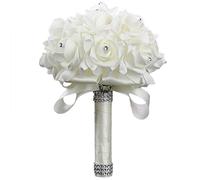 little finger 1 bouquet da sposa damigella d'onore fatto a mano per festa di nozze con strass