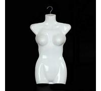 little finger Manichino femminile a metà corpo in plastica per costumi da bagno, biancheria intima, abbigliamento, espositore salvaspazio per riporre la casa, plastica - bianco