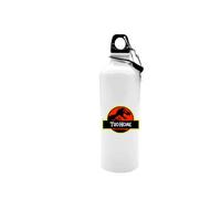 Little Flight Borraccia Dinosauri da 800 ml. con DOPPIO TAPPO a vite e moschettone personalizzabile con testo Stampata Borraccia 500 ml personalizzata Dinosauri PER BEVANDE CALDE o FREDDE