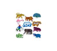 Little Folk Visuals Orso polare Orso polare Cosa senti? Figure pretagliate in flanella/feltro, set da 11 pezzi