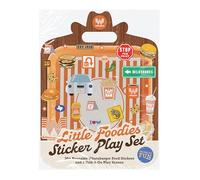 Little Foodies Reusable Sticker Play Set: 30+ Reusable Whataburger Food Stickers and 2 Fold-out Play & Go Scenes