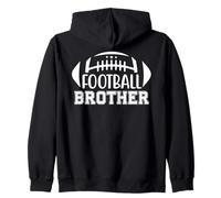 Little Football Brother That's My Big Bro Football Brothers Felpa con Cappuccio