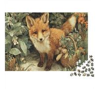 Little Fox, Basket with Seeds And Leaves Puzzle 1000Pcs Decorazione Per La Casa. Rilassamento E Intelligence Per Adulti E Bambini Da 14 Anni 1000pcs (75x50cm)