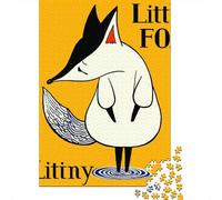 Little Fox Cute Animal Art Print Puzzle Impossible 1000Pcs Decorazione Per La Casa. Giochi Rilassamento E Intelligence Per Adulti E Bambini Da 12 Anni 52x38cm/1000pcs