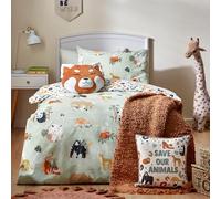 little furn. Set copripiumino con animali selvatici e safari
