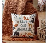 little furn. Wildlife Save Our Animals - Cuscino imbottito con piume