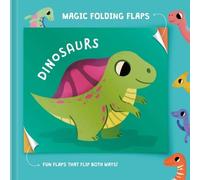 Little Genius Books Magic Folding Flaps - Dinosaurs (Libro di cartone)
